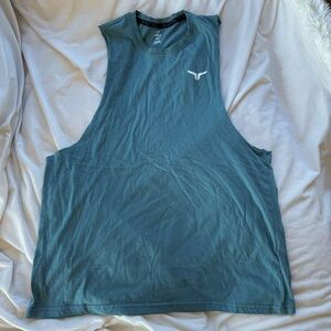 Project Titan men’s cut off workout tank top green large